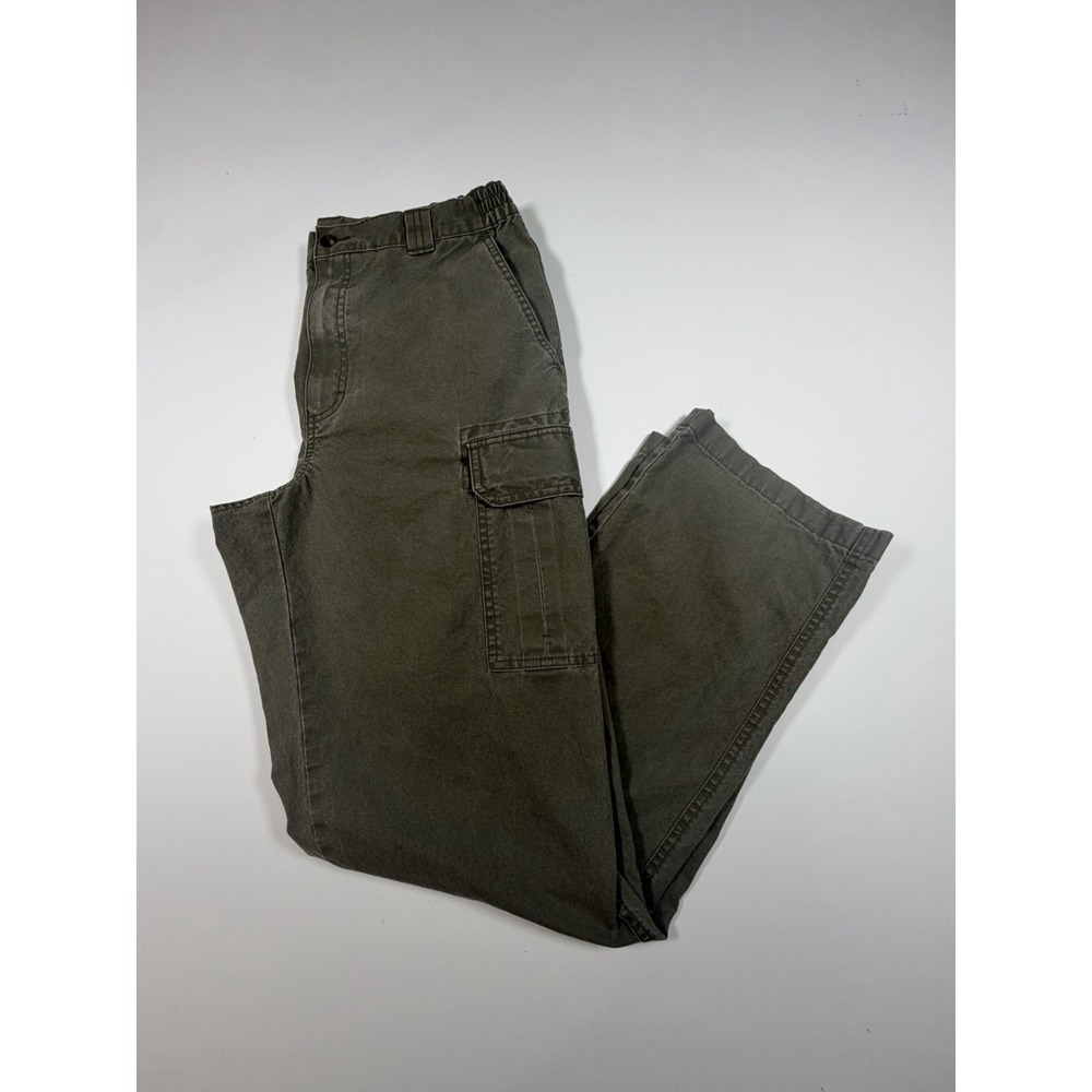 LL Bean Tropic-Weight Cargo Pants Green Mens 32x32 Utility Outdoorsman Cabin